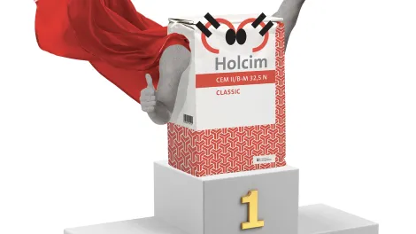 Nouveau look pour le sac de ciment Classic de Holcim Belgique